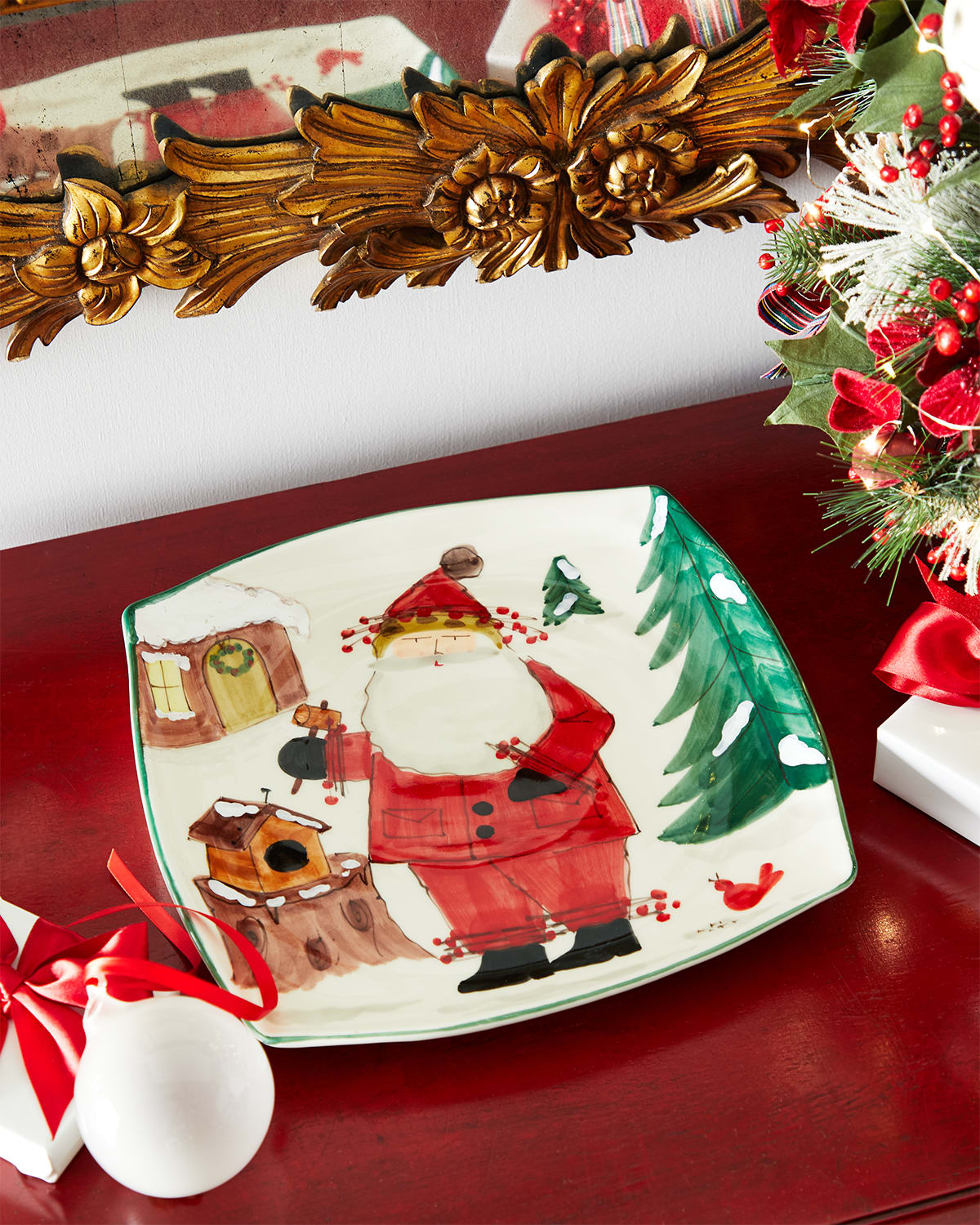 Image Vietri Old St. Nick 2020 Limited Edition Square Platter