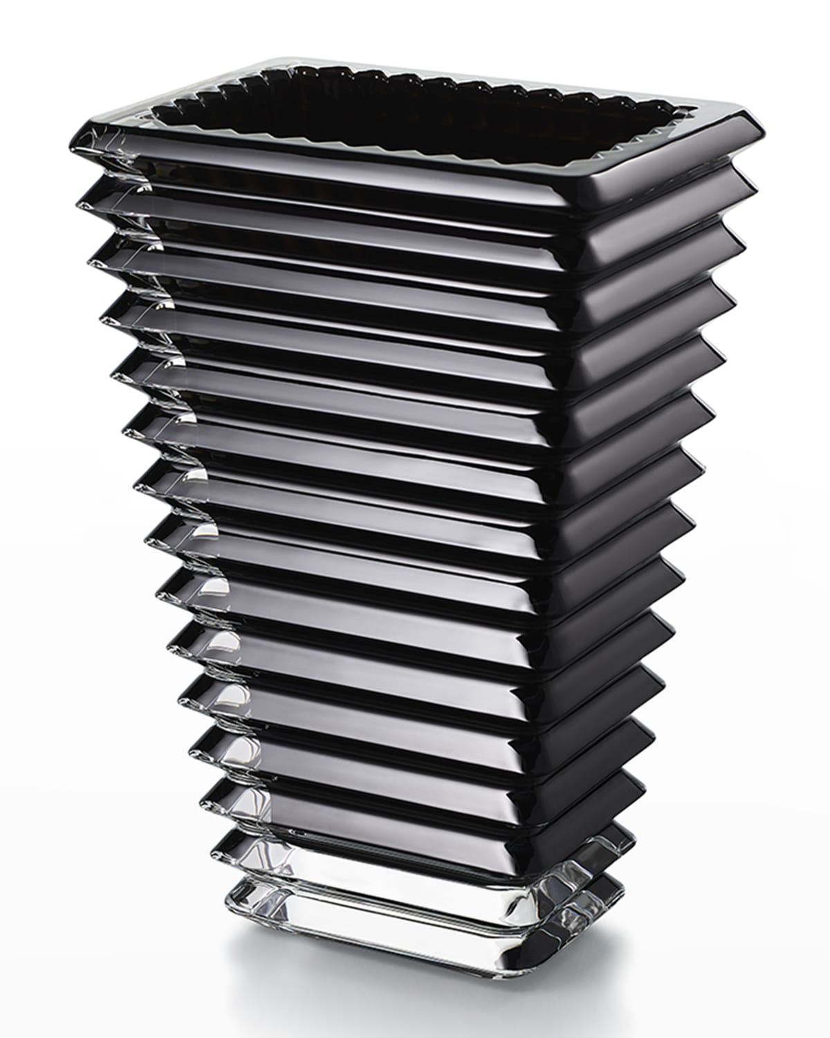 Image Baccarat Small Black Rectangular Eye   Vase