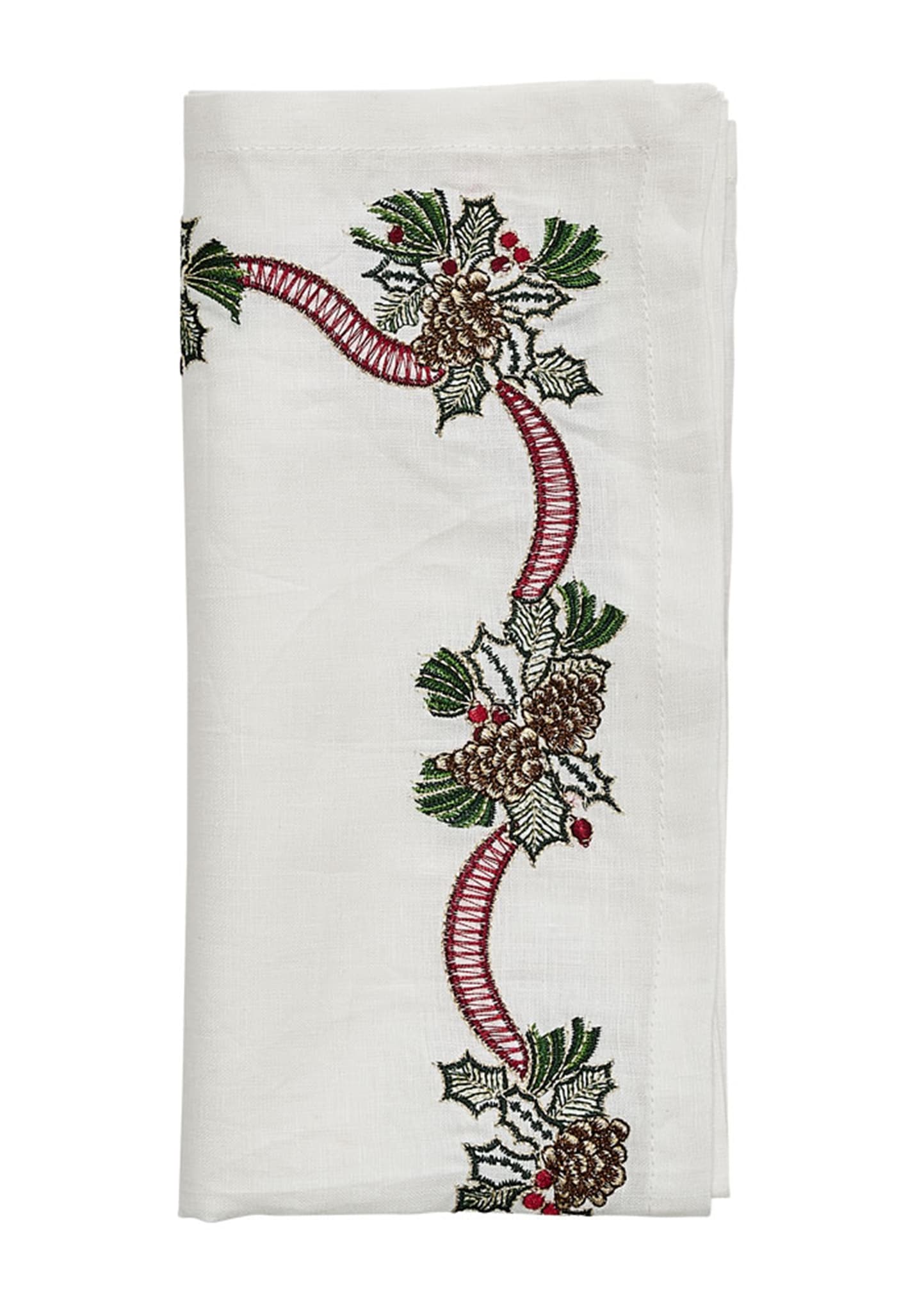 Image Kim Seybert Holiday Bough Napkin