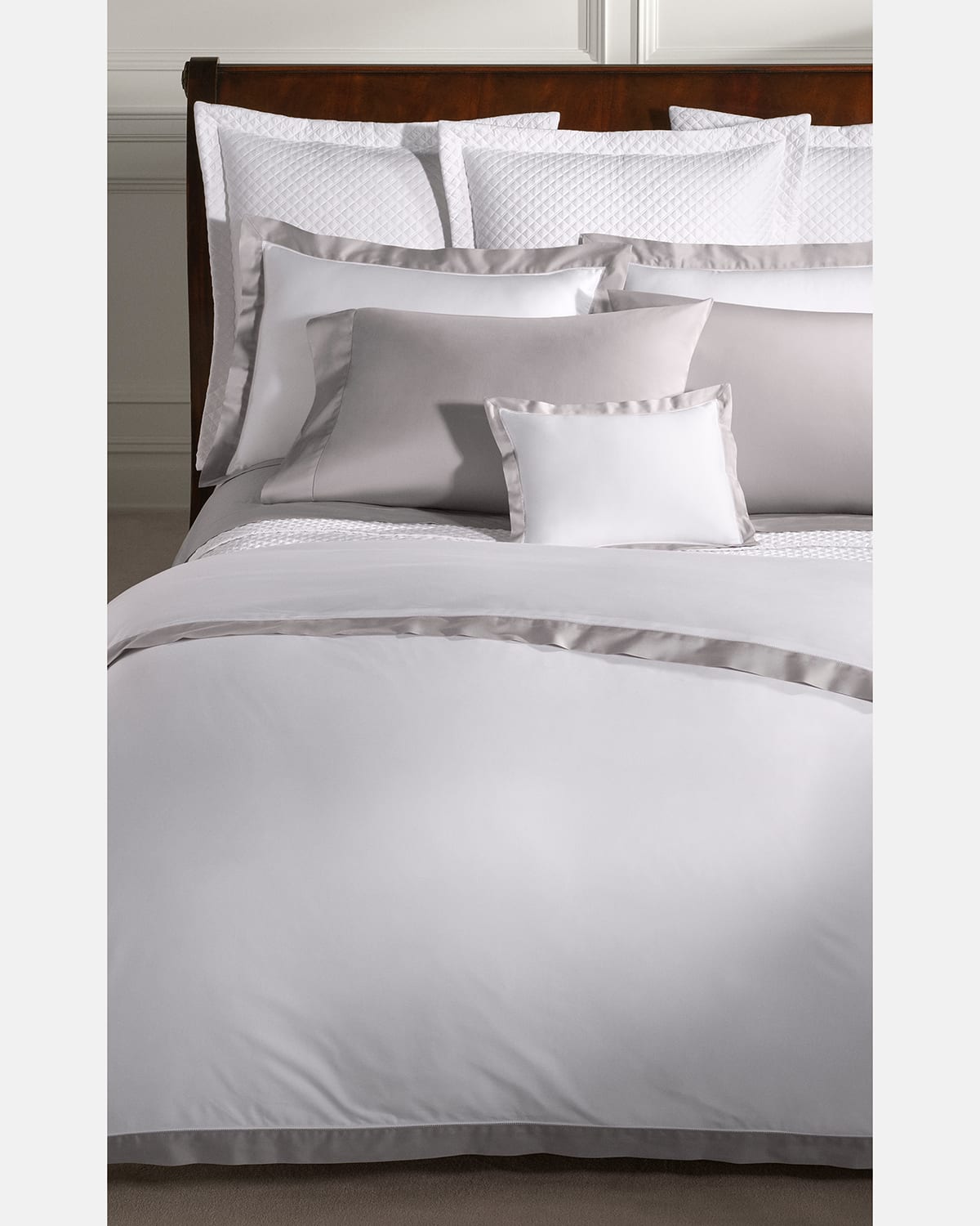Image Ralph Lauren Home Organic Sateen Border Duvet, KING
