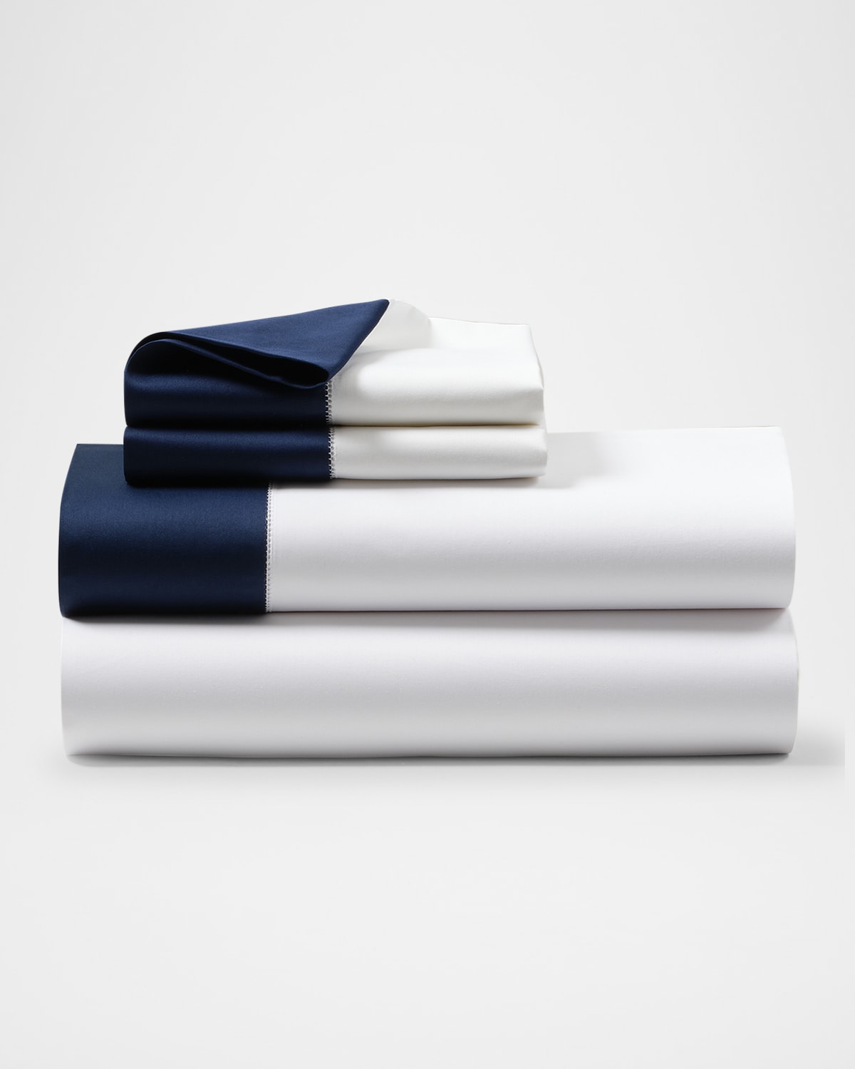Image Ralph Lauren Home Organic Sateen Border Flat Sheet, KING