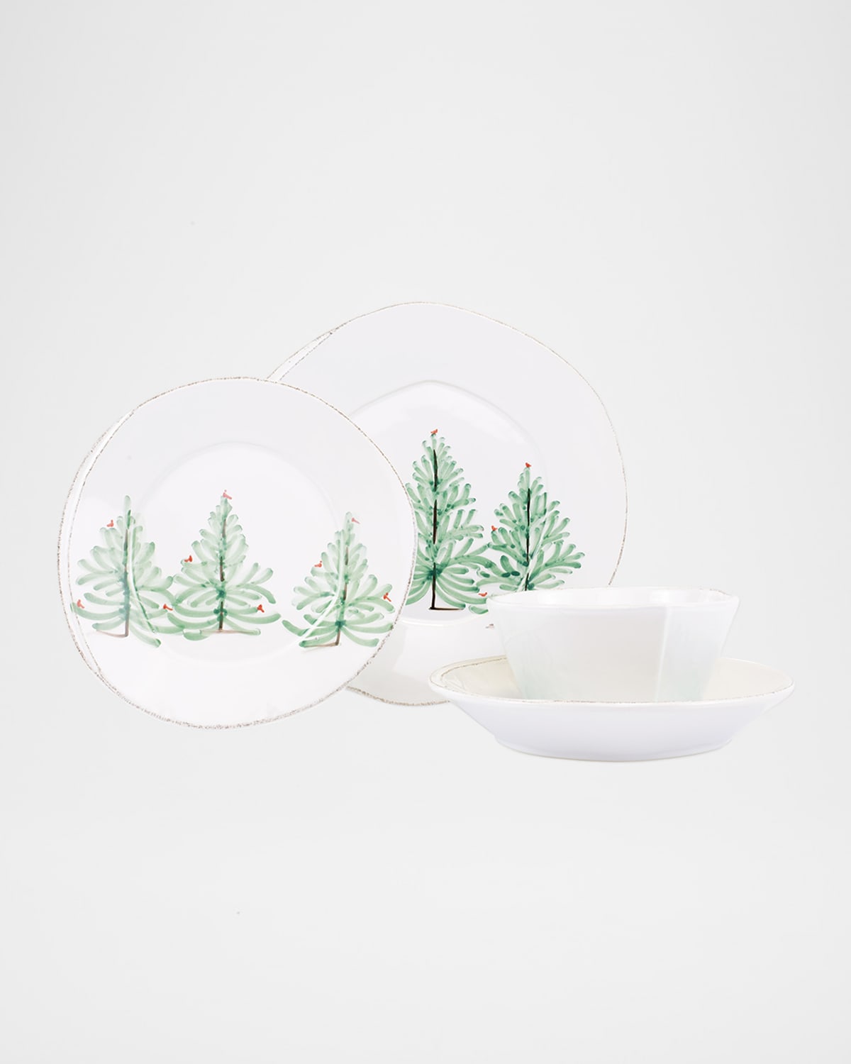 Image Vietri Lastra Holiday 4-Piece Place Setting
