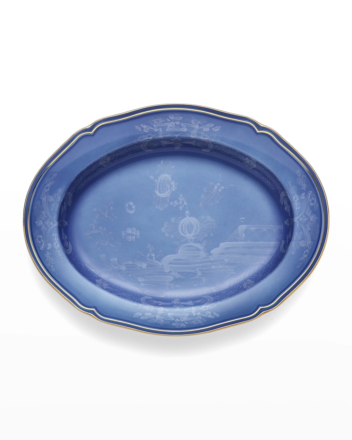 Image GINORI 1735 Oriente Italiano Oval Platter, Pervinca