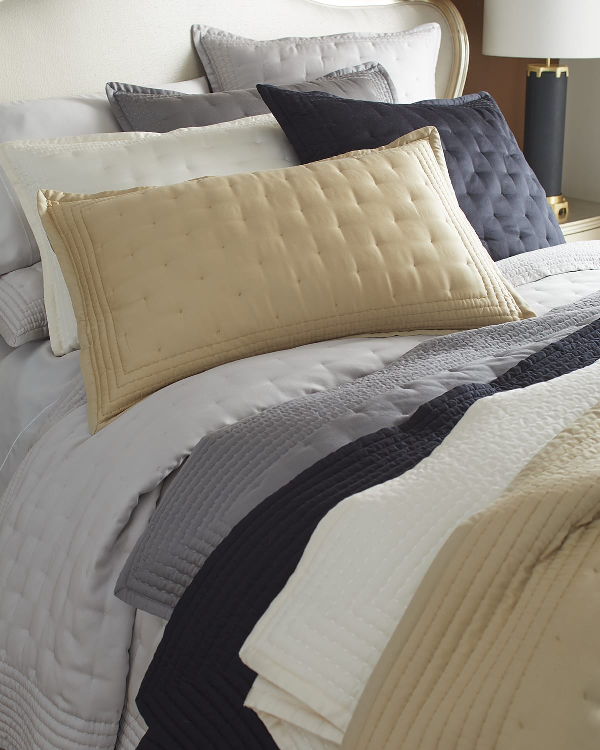 Image Donna Karan Home Essential Silk-Blend Quilt, Full-Queen