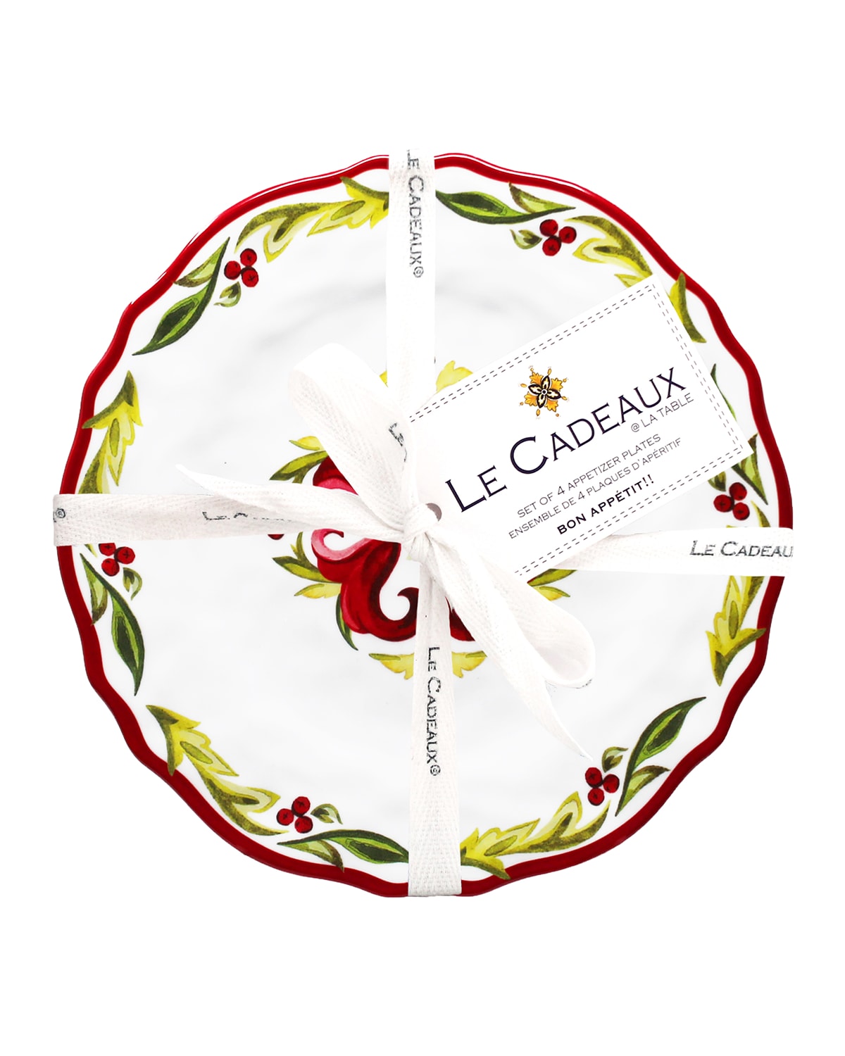 Image Le Cadeaux Vischio Appetizer Plates, Set of Four