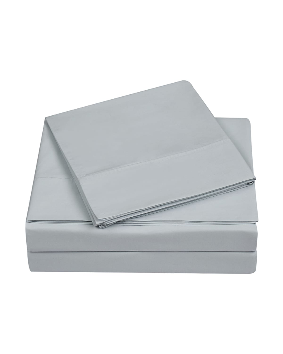 Image Charisma 4-Piece 400-Thread Count Percale Full Sheet Set, Gray