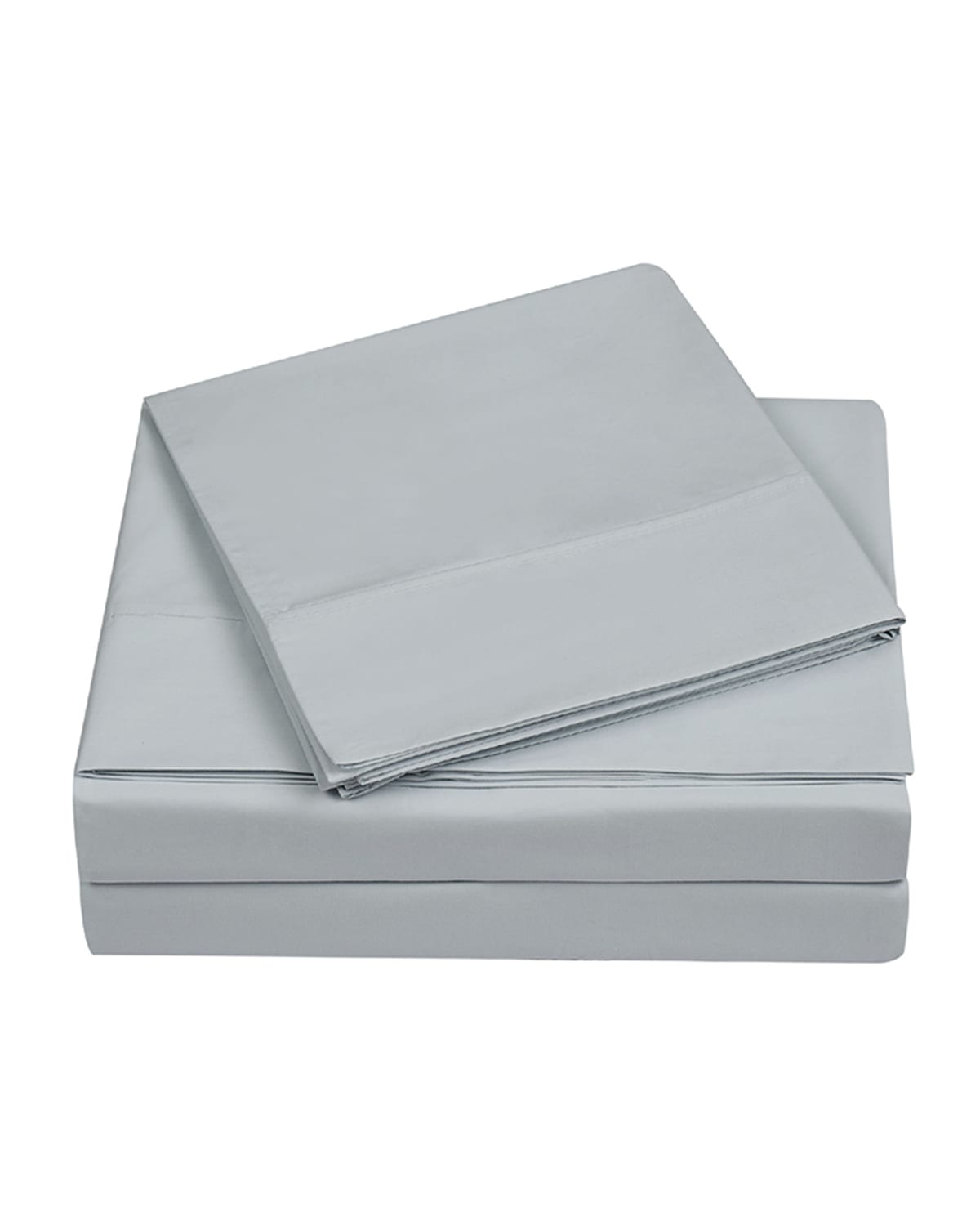 Image Charisma 400-Thread Count Percale King Pillowcase Set, Gray
