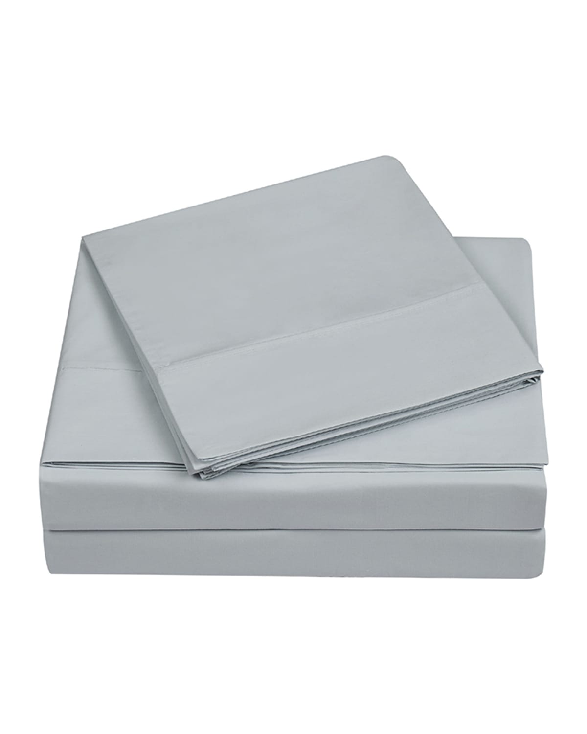 Image Charisma 3-Piece 400-Thread Count Percale Twin Sheet Set, Gray