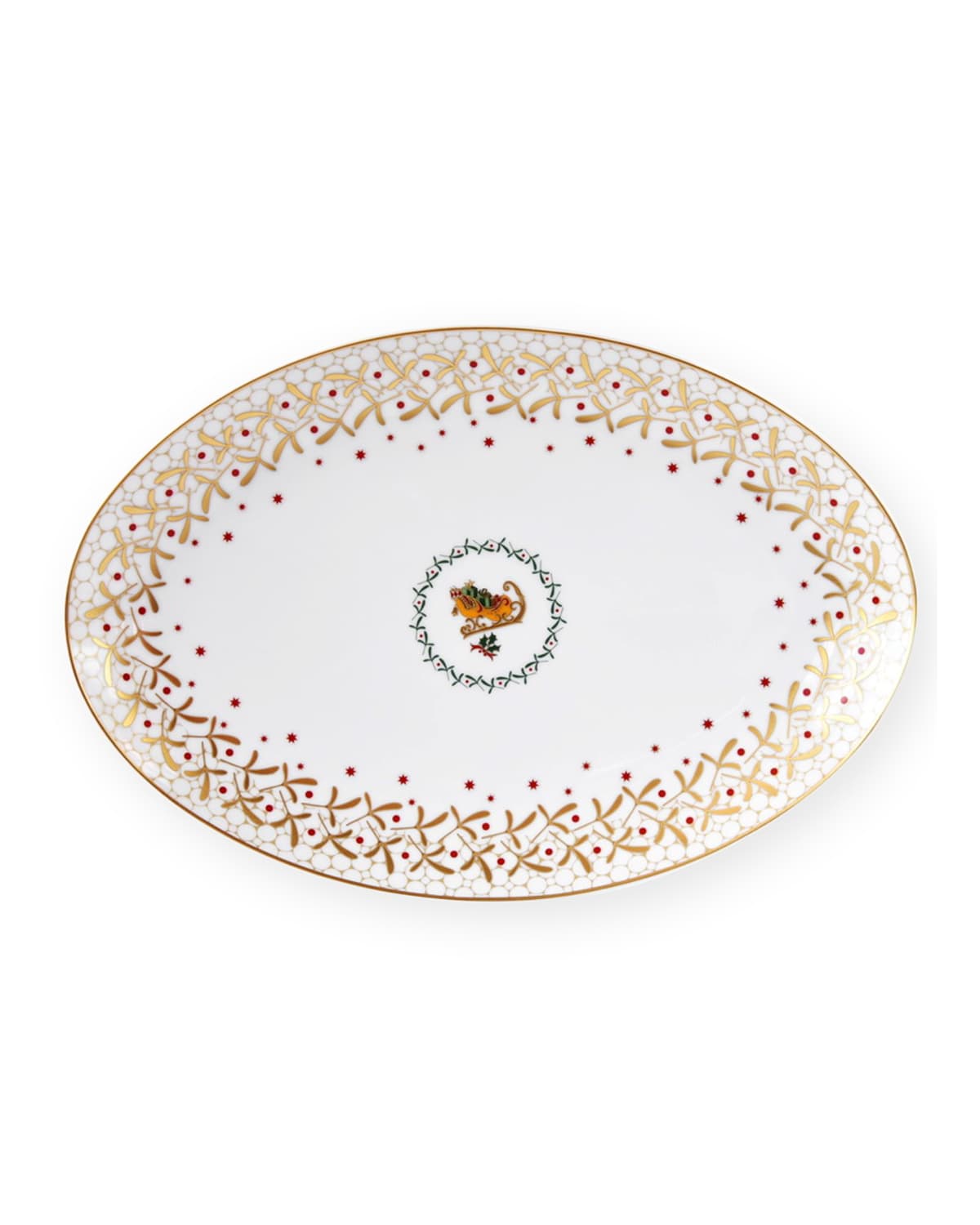 Image Bernardaud Noel Oval Platter, 13"