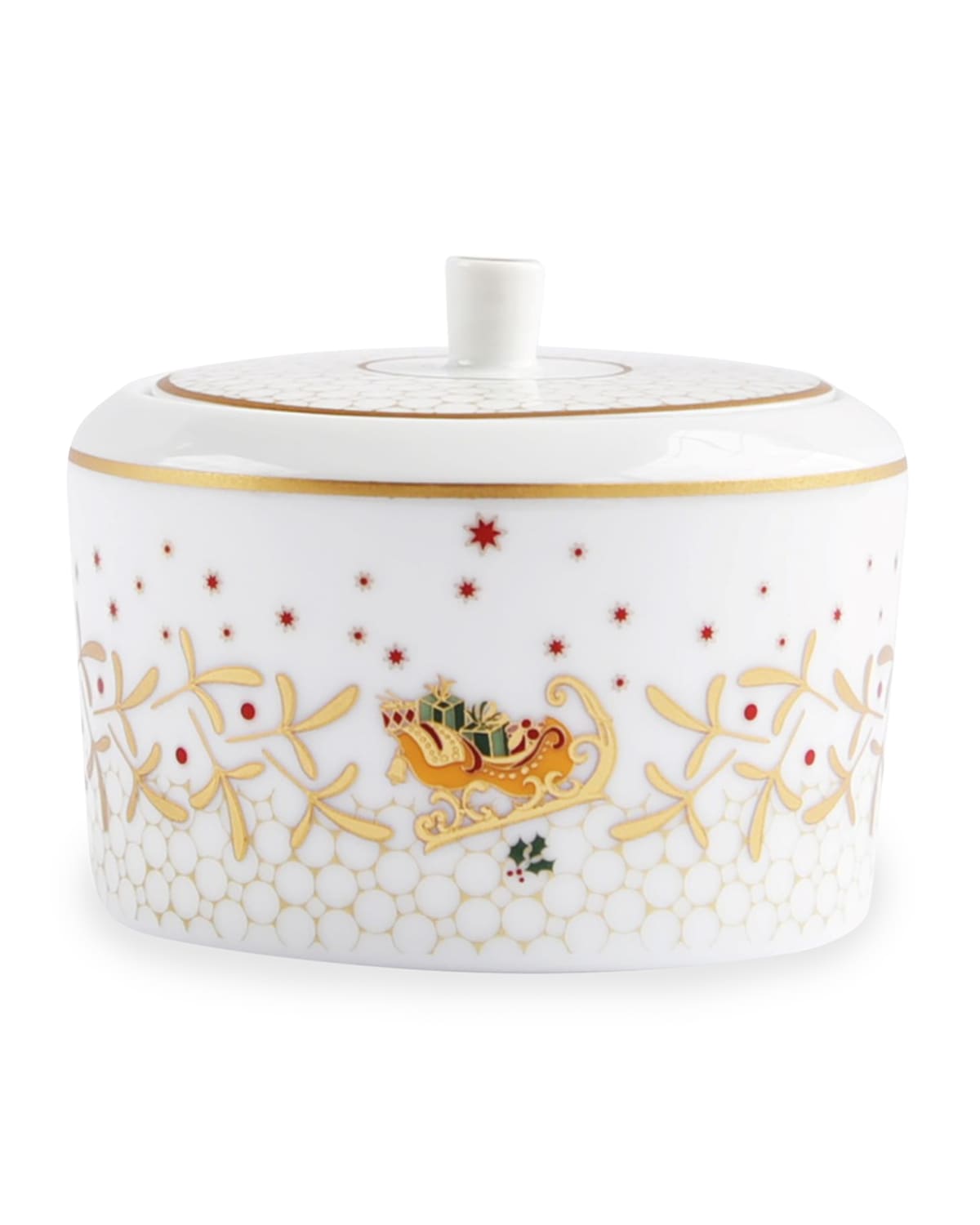 Image Bernardaud Noel Sugar Bowl