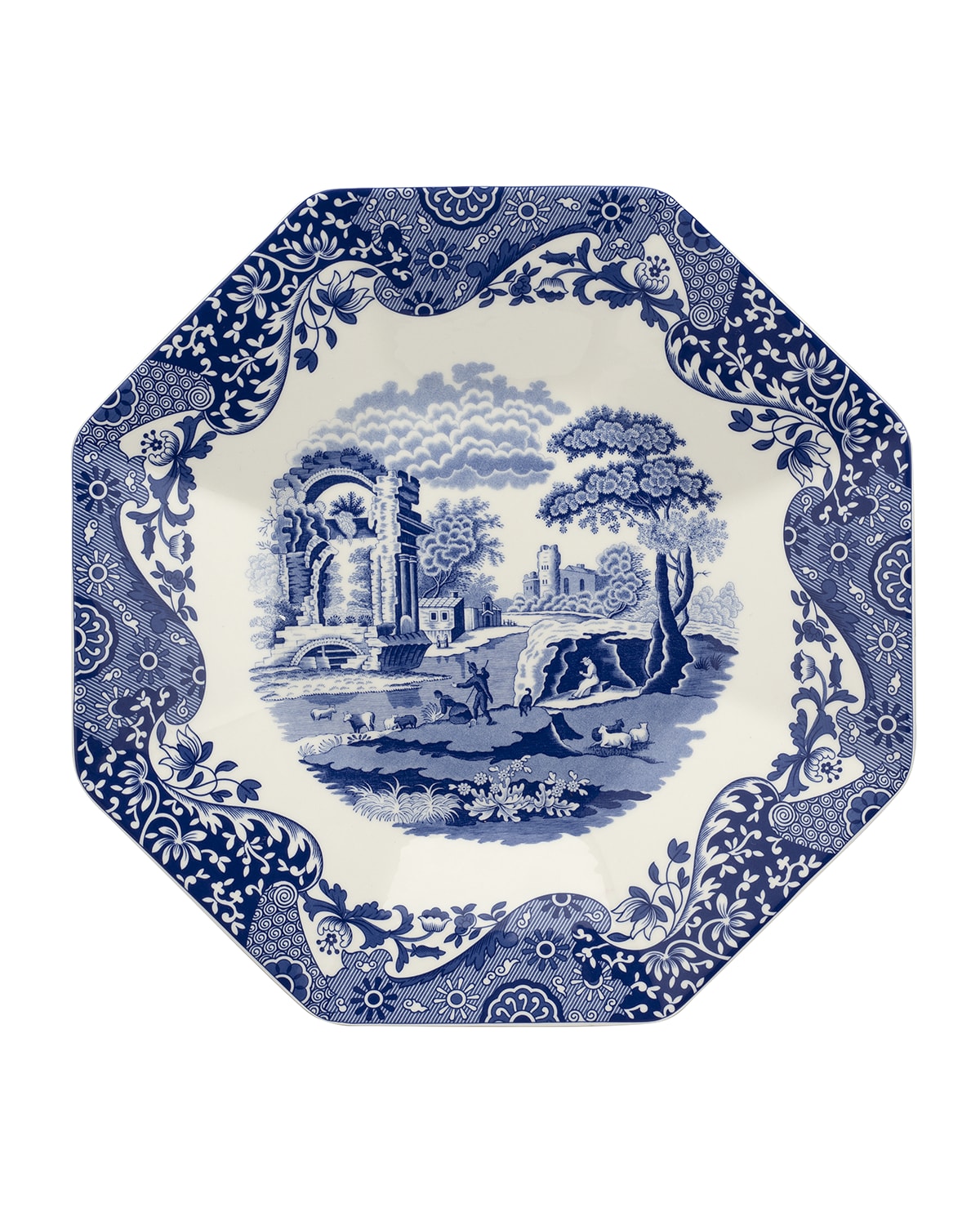 Image Spode Blue Italian Octagonal Platter