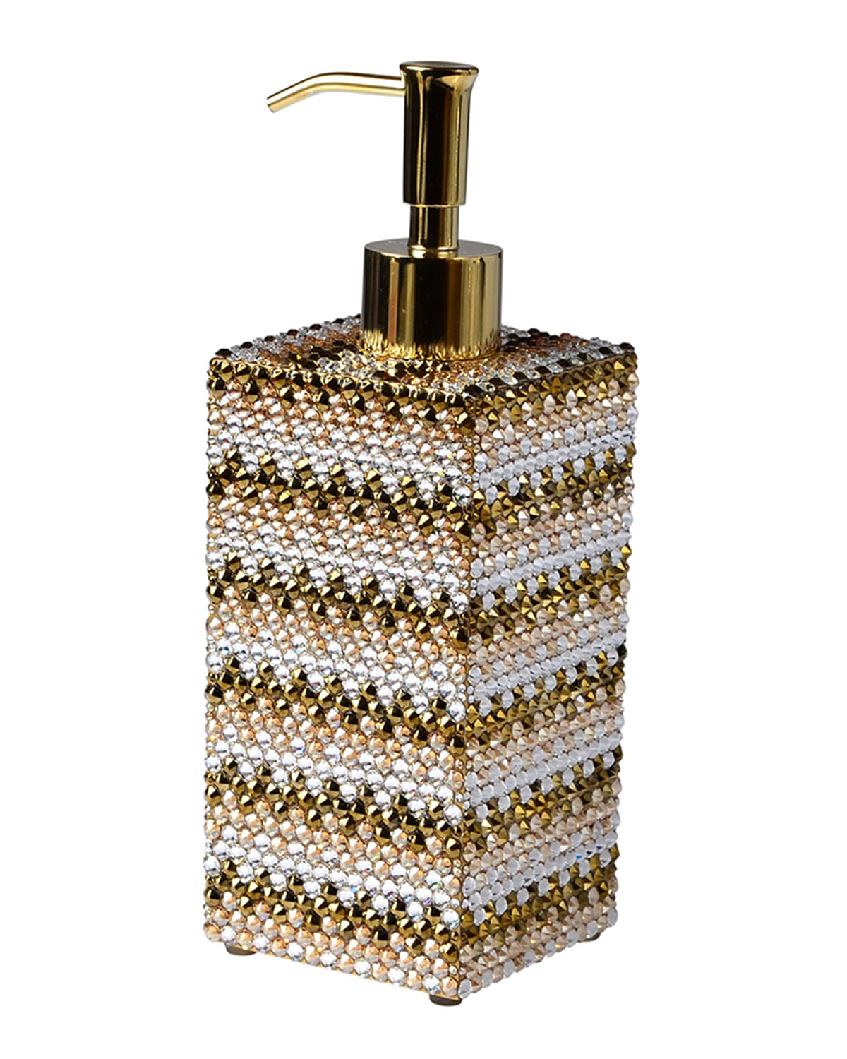 Image Mike & Ally Biarritz Soap Pump with Swarovski Crystals, Gold