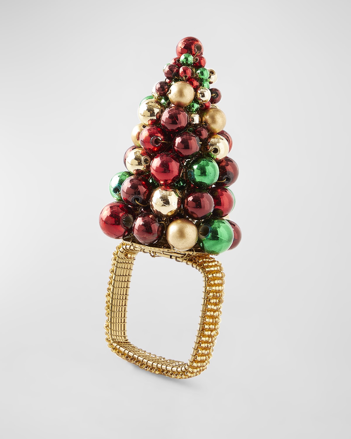 Image Kim Seybert Christmas Baubles Napkin Ring