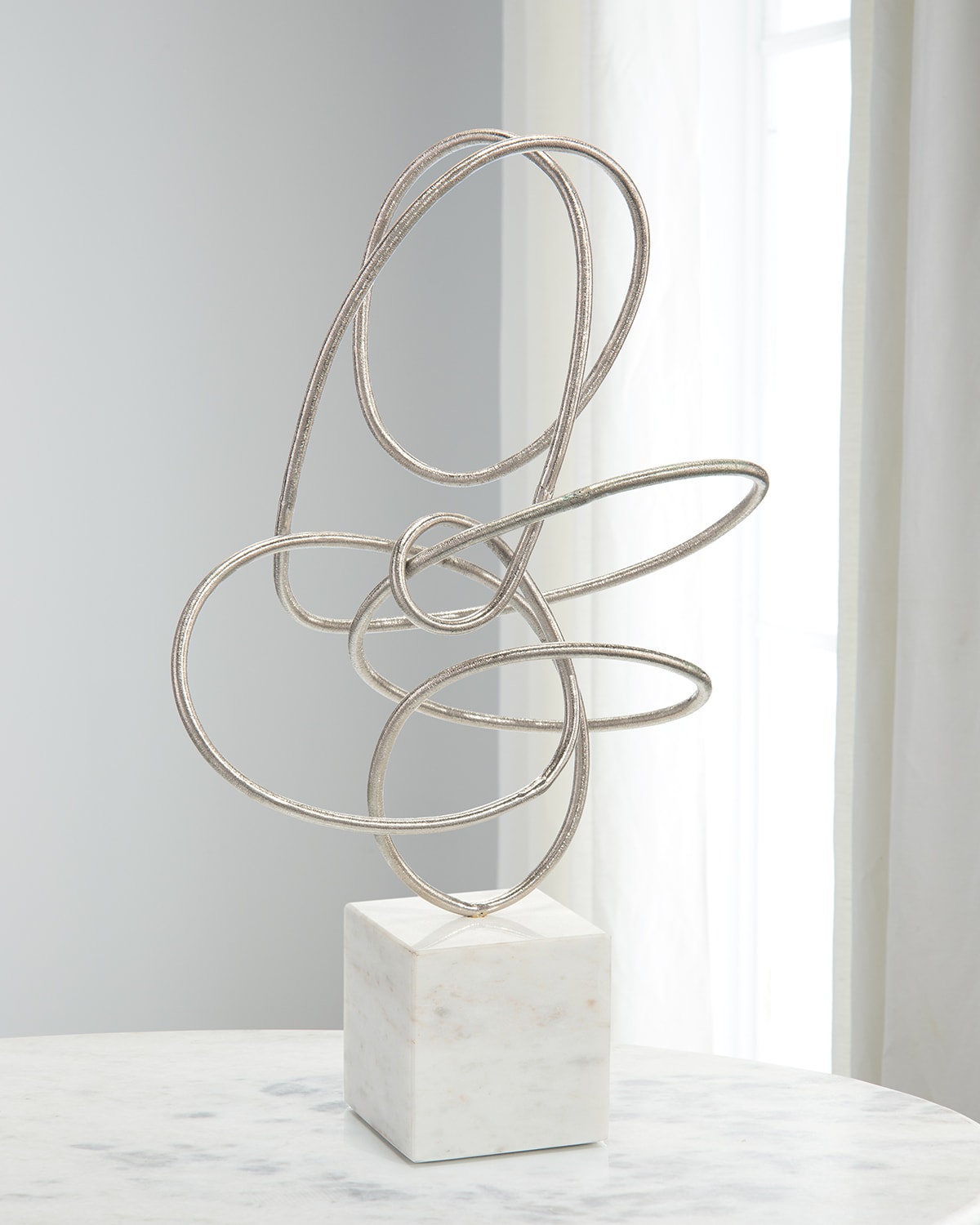 Image John-Richard Collection "Silver Ribbon Dance II" 19" Sculpture