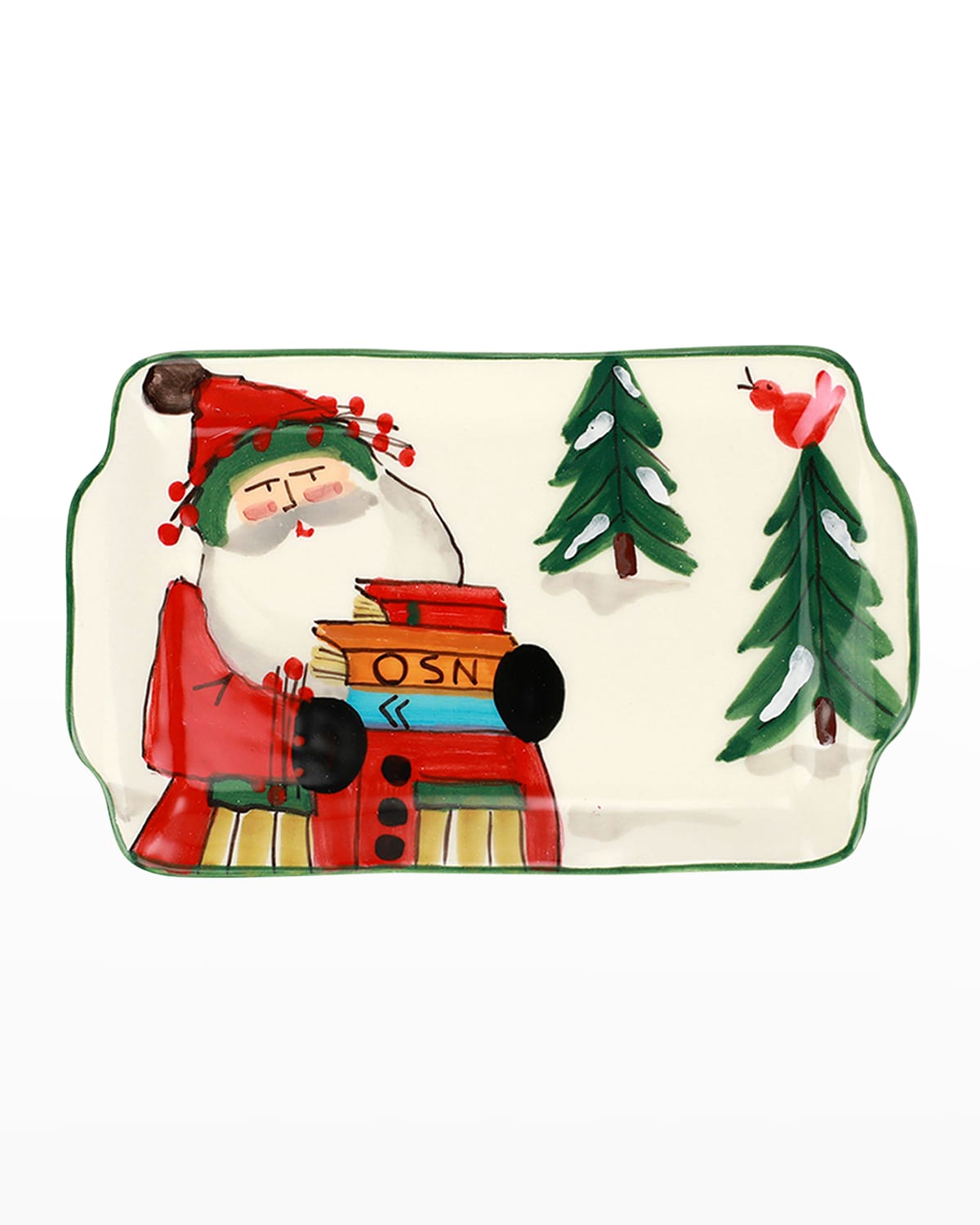 Image Vietri Old St. Nick 2021 Limited Edition Rectangular Plate