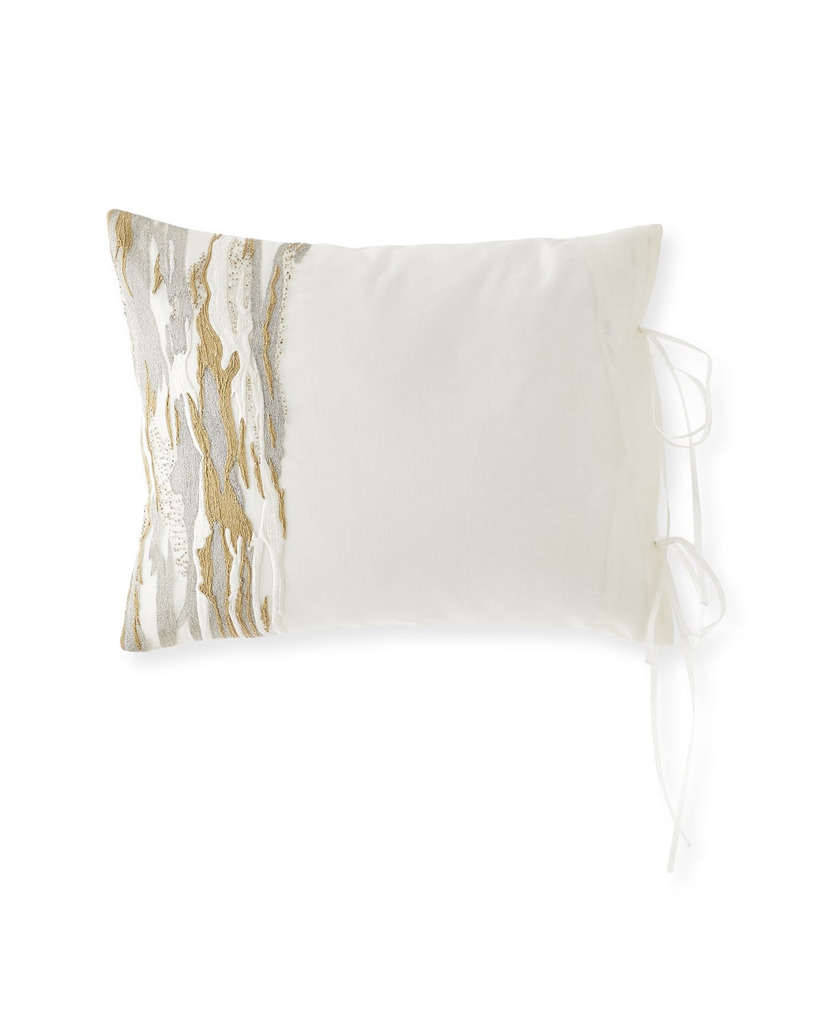 Image Donna Karan Home Seduction 16" x 20" Embroidered And Beaded Decorative Pillow