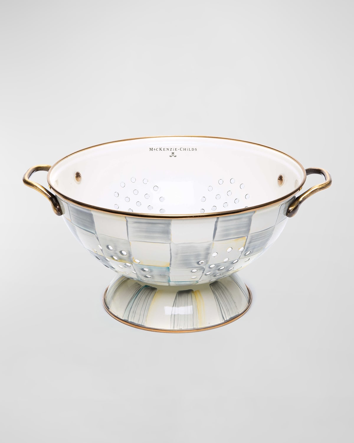 ☘  / Mackenzie☘ MacKenzie-Childs Sterling Check Colanders & Matching Items