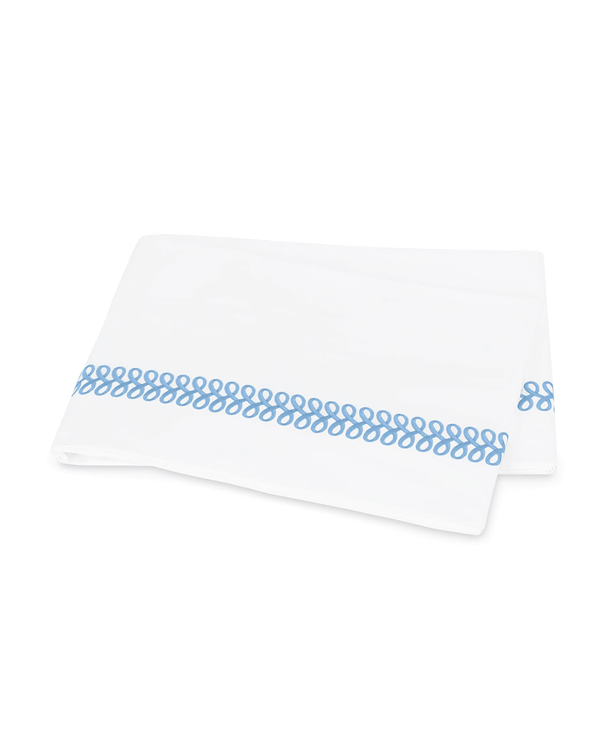 Image Matouk Schumacher Astor Braid Full/Queen Flat Sheet