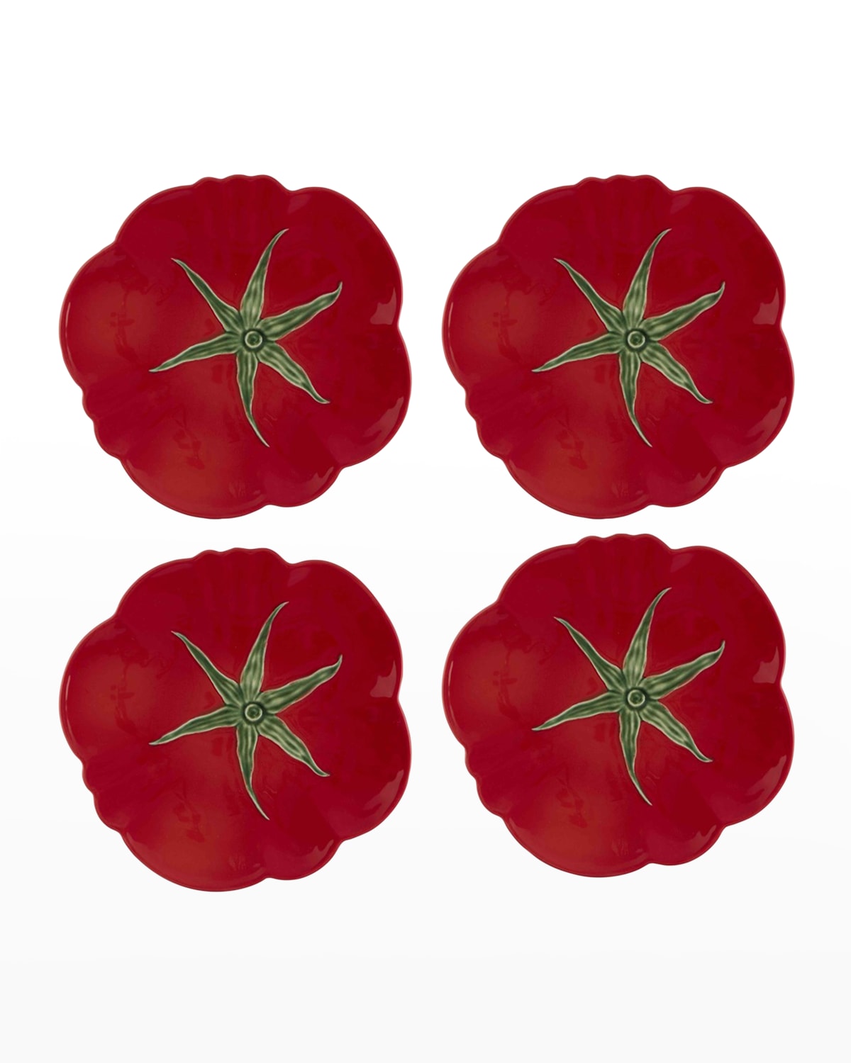 Image Bordallo Pinheiro Tomato Fruit Plates, Set of 4