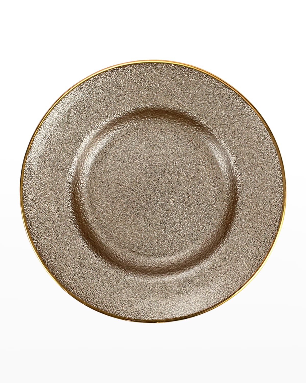 Image Vietri Metallic Glass Fawn Salad Plate