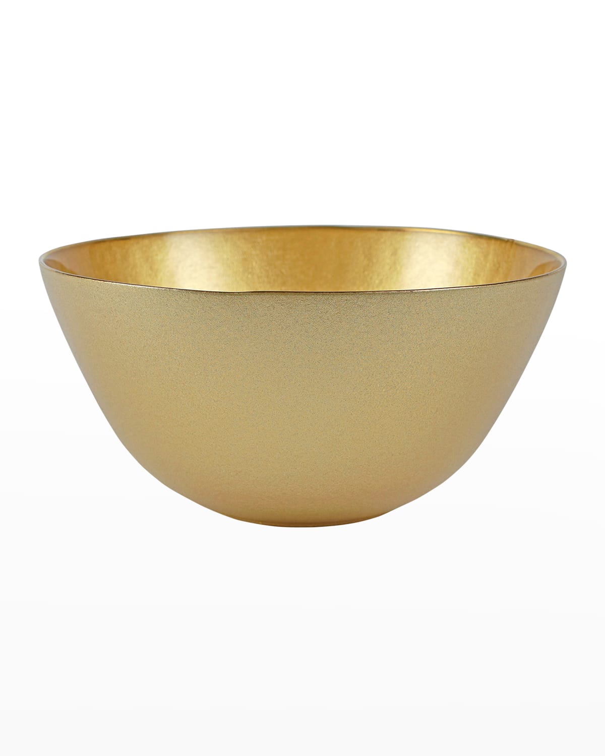 Image Vietri Metallic Glass Gold Deep Bowl