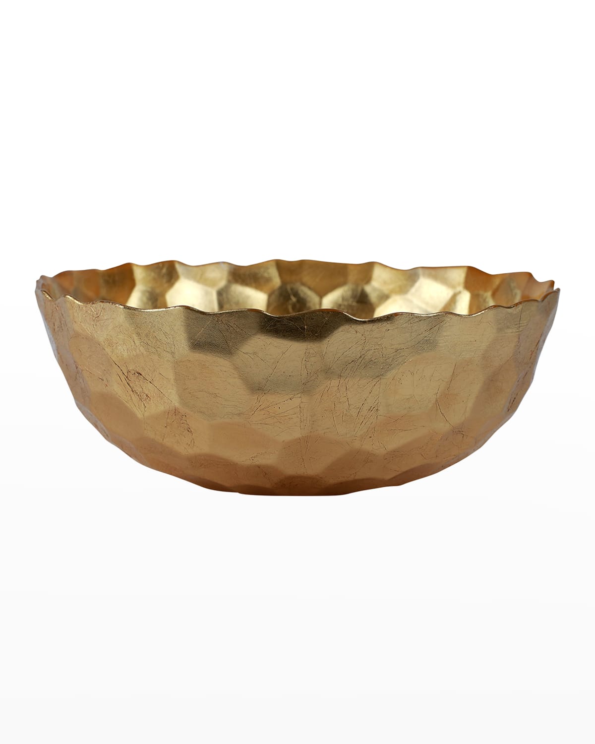 Image Vietri Rufolo Glass Gold Honeycomb Large Bowl