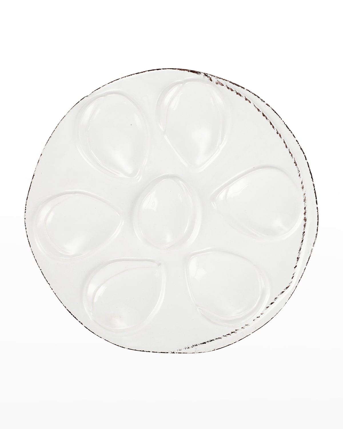 Image Vietri Lastra White Oyster Plate