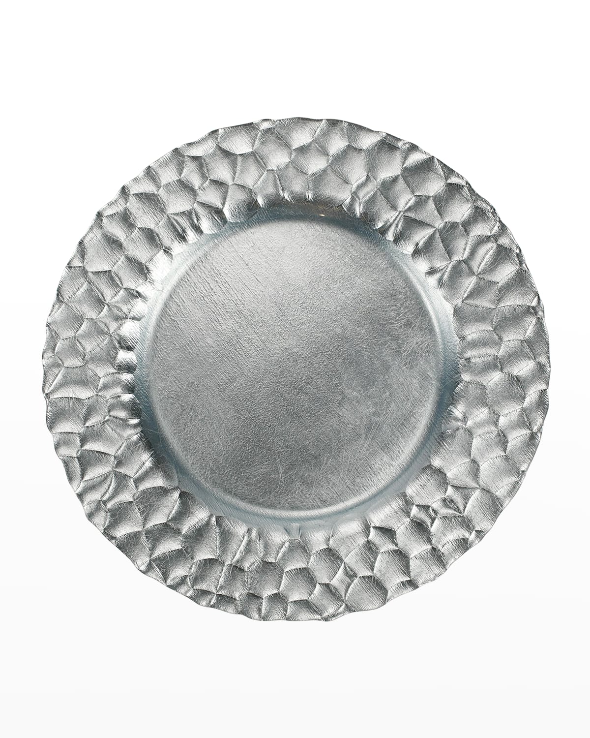 Image Vietri Rufolo Glass Platinum Honeycomb Service Plate