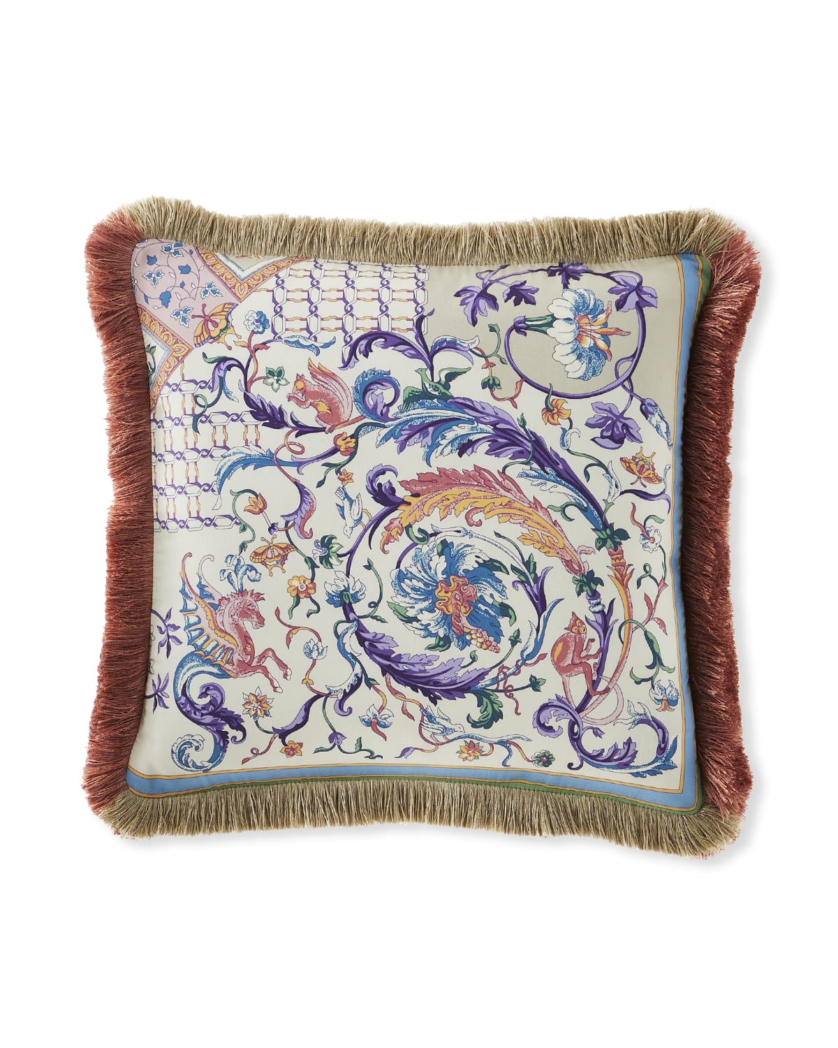 Image Etro Nazare Throw Pillow with Fringe Trim