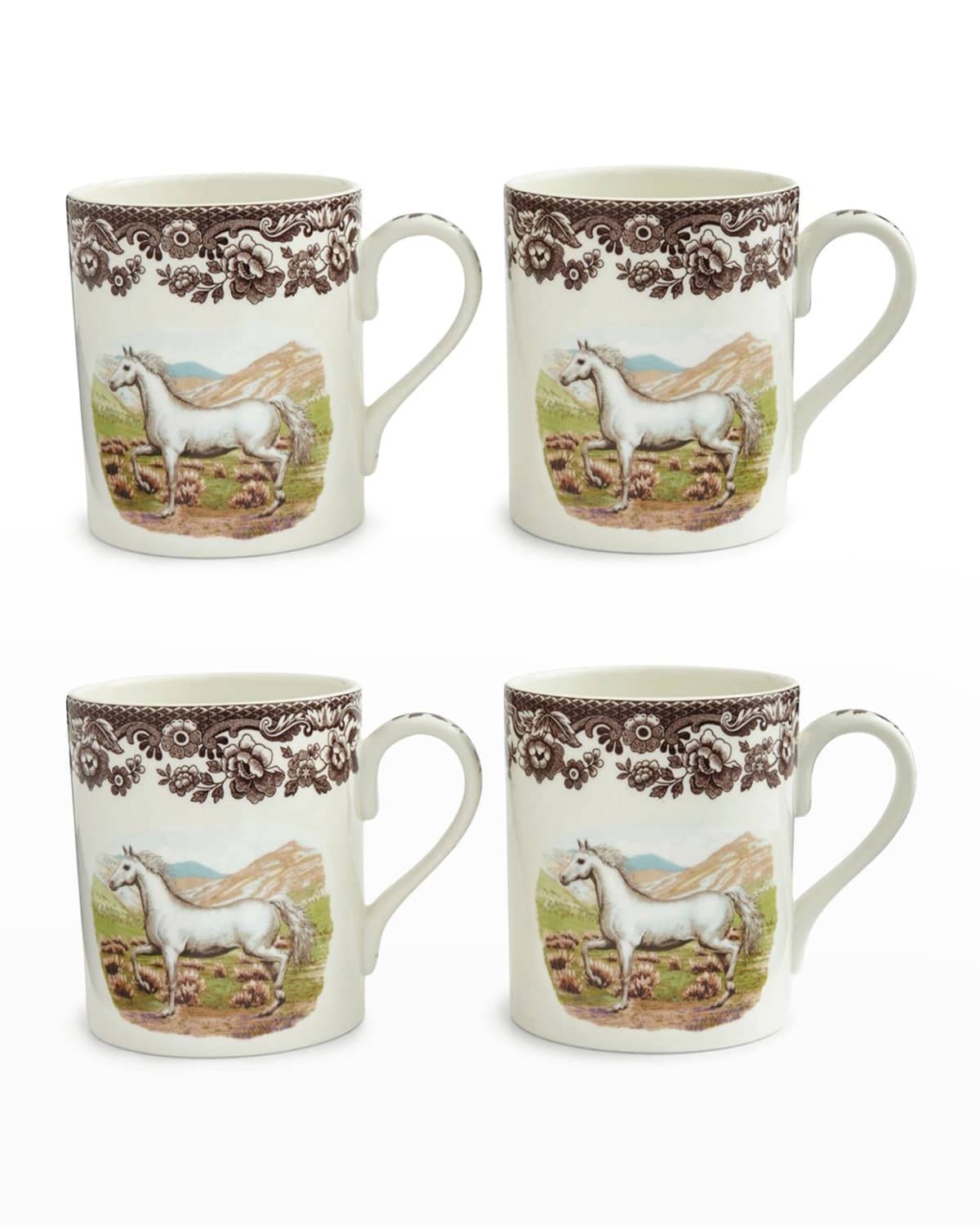 Image Spode Arabian Horse Mug, Set of 4