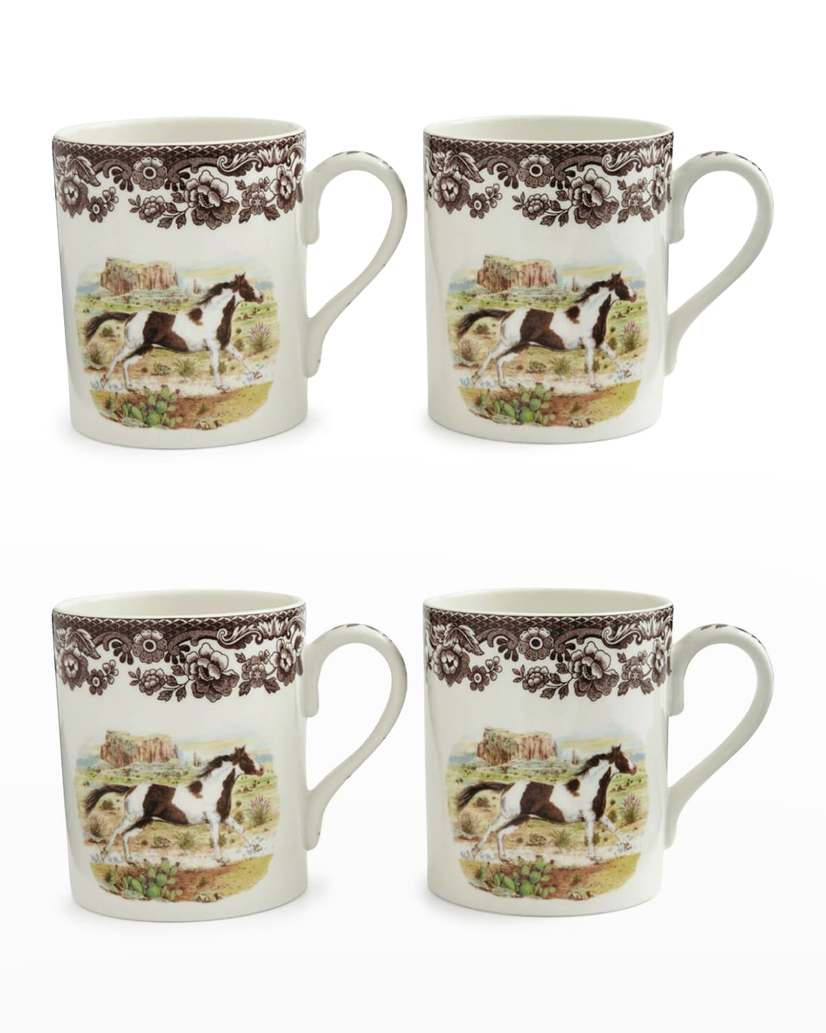 Image Spode Paint Horse Mug, Set of 4