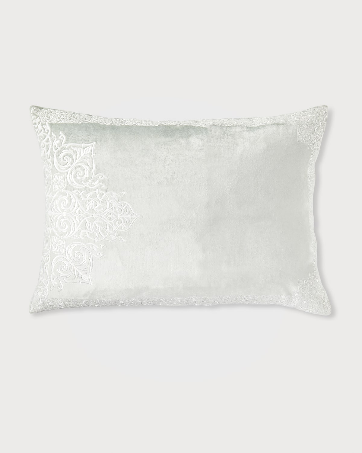Image Callisto Home Marero Velvet Scroll Standard Sham, 20x26"