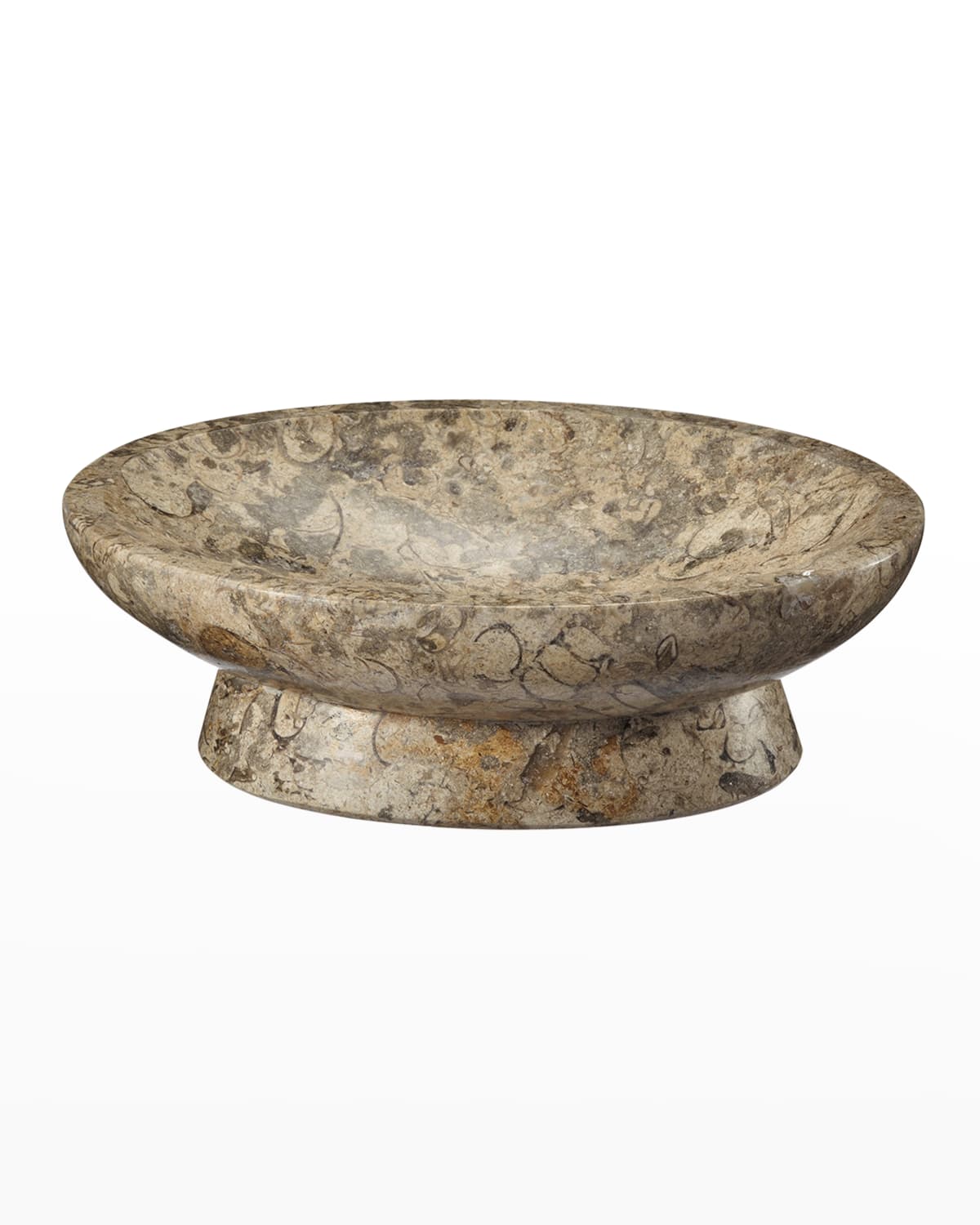Image Marble Crafter Fossil Stone Oval Soap Dish