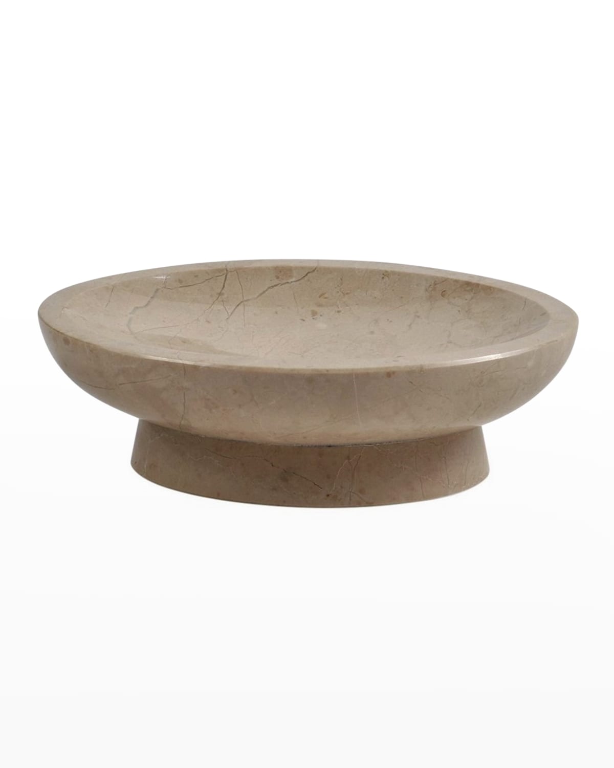 Image Marble Crafter Myrtus Verona Beige Marble Oval Soap Dish