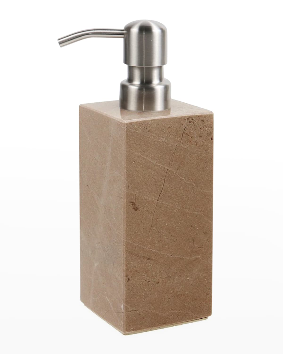 Image Marble Crafter Myrtus Polished Verona Beige Marble Square Soap Dispenser