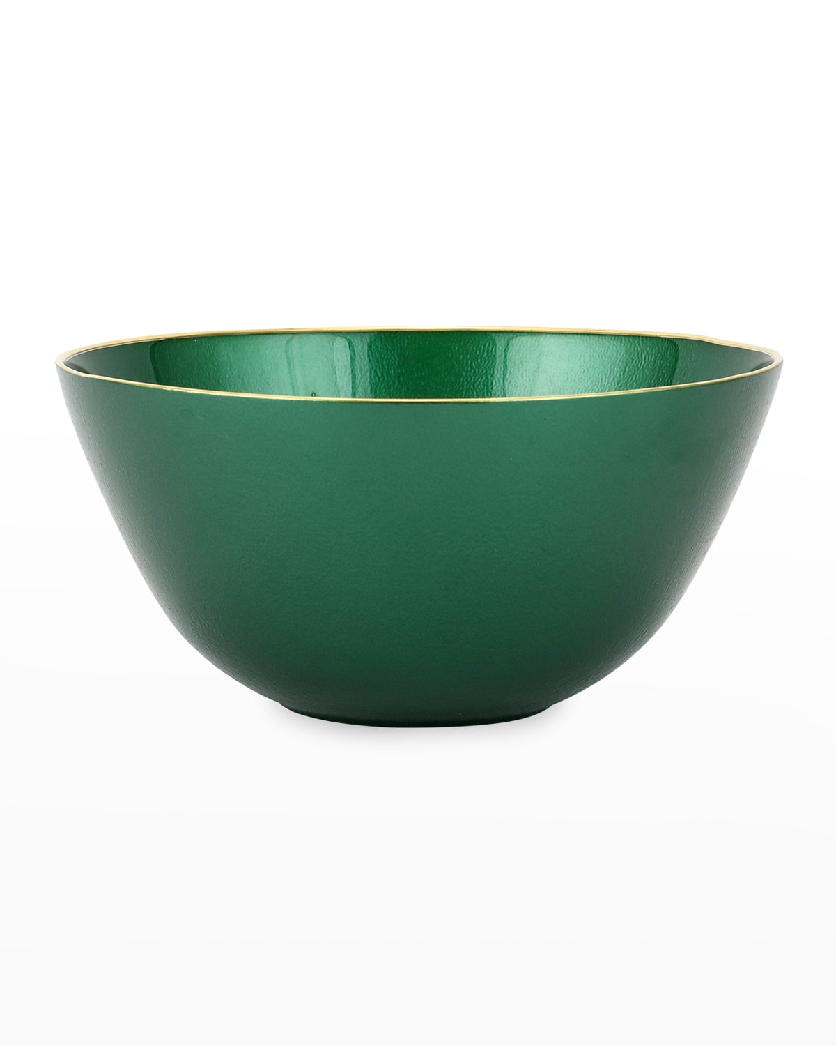Image Vietri Metallic Glass Emerald Deep Bowl
