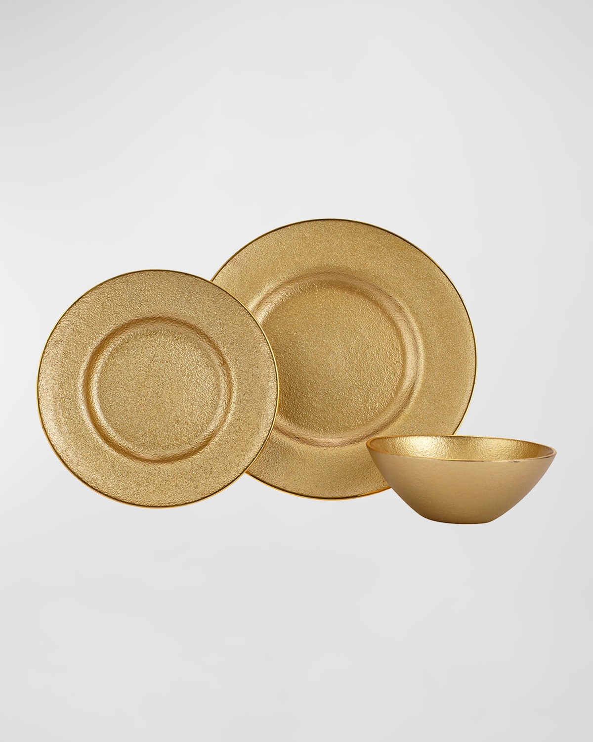 Image Vietri Metallic Glass Gold 3-Piece Set