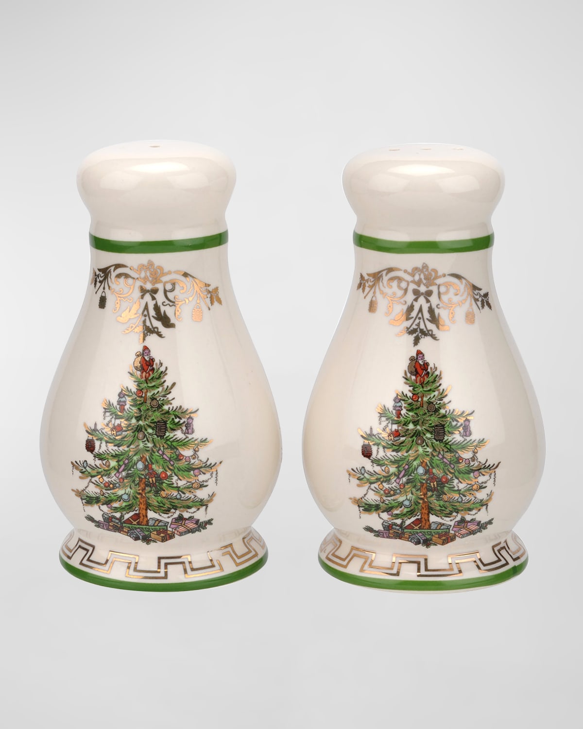 Image Spode Christmas Tree Gold Salt and Pepper Set