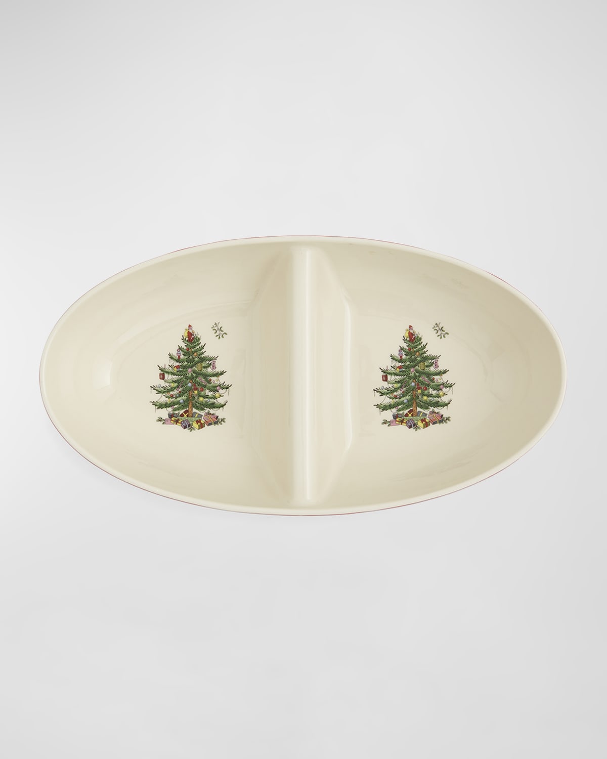 Image Spode Tartan Large Oval Divided Server