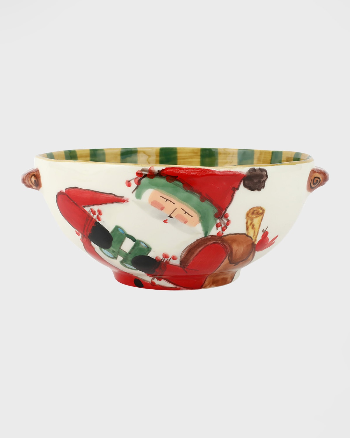 Image Vietri Old St. Nick Handled Bowl 