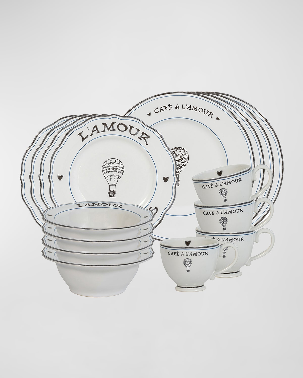 Image Juliska L'Amour Toujours 16pc Place Setting