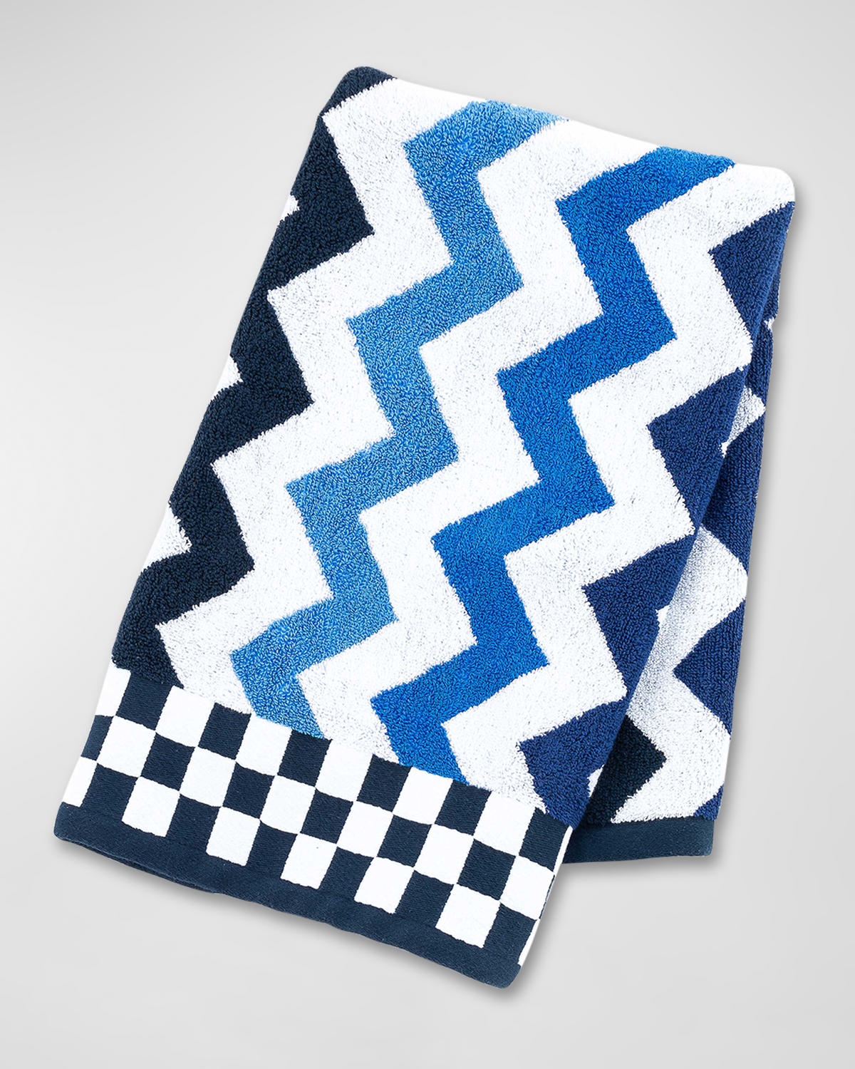Image MacKenzie-Childs Royal Zig Zag Hand Towel 