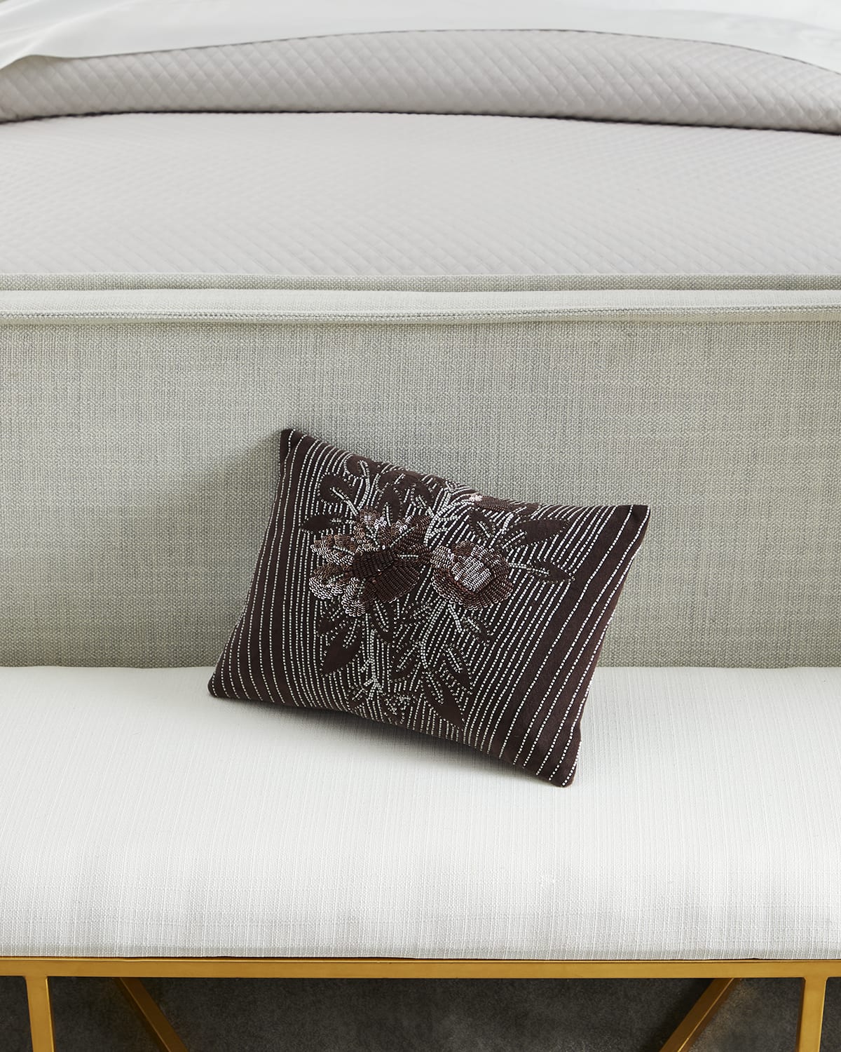 Image Ralph Lauren Home Barkin Embellished Decorative Pillow, 12" x 16"