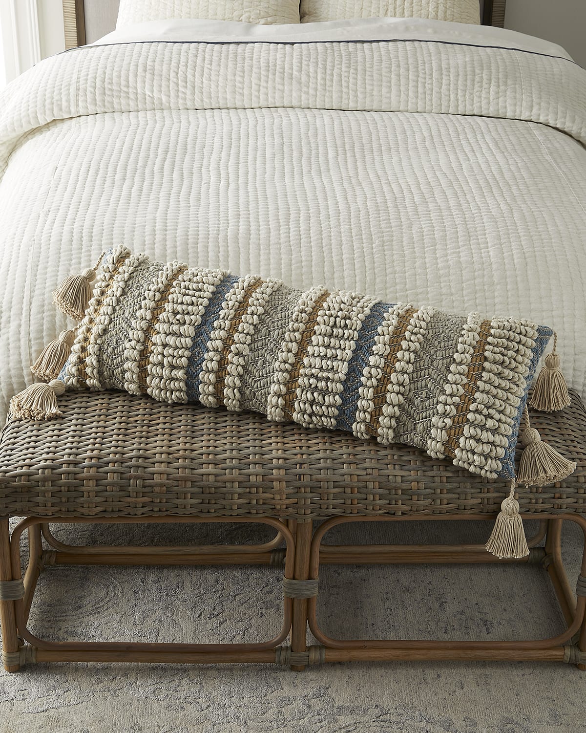 Image Amity Home Hector Extra-Long Bolster Pillow, 14" x 42"