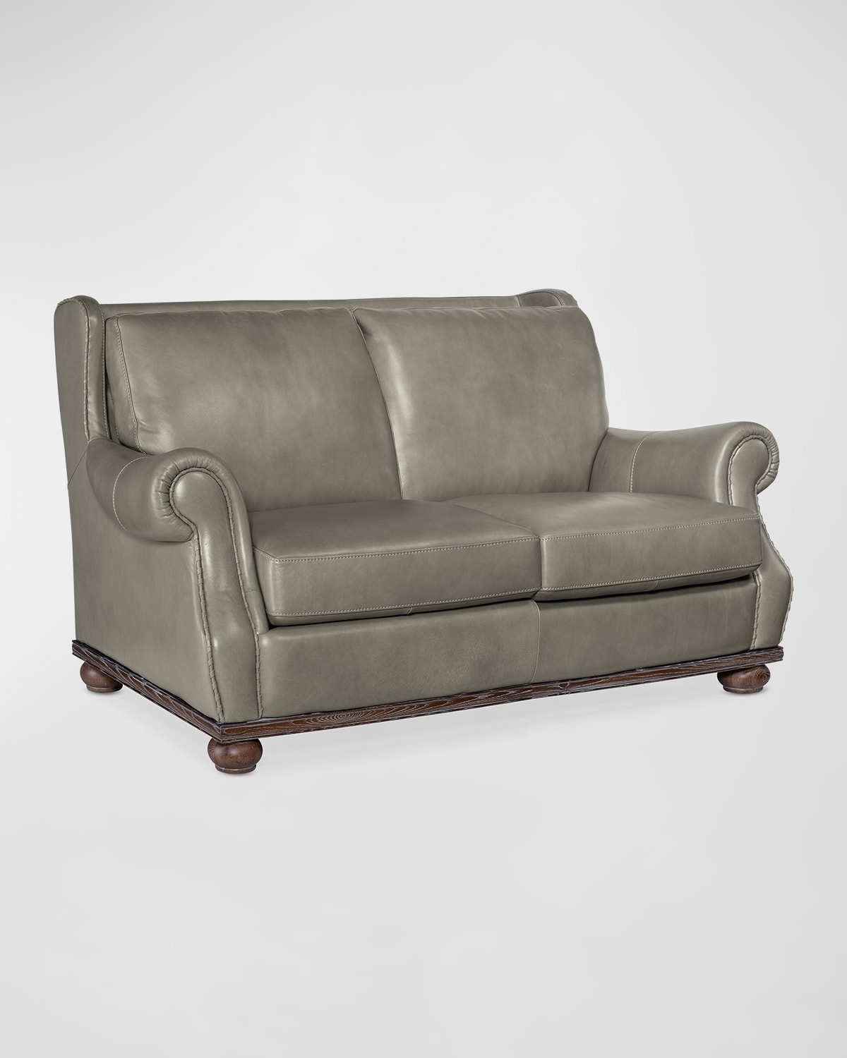 Image Hooker Furniture Williams Leather Settee - 71"