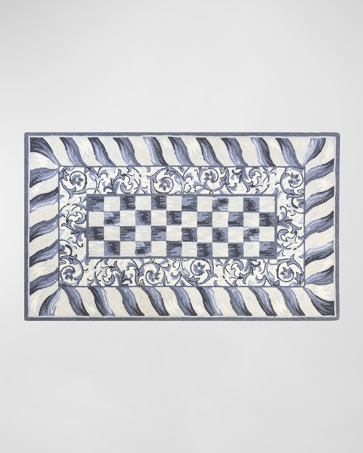 MacKenzie-Childs Sterling Check Rugs & Matching Items | Horchow