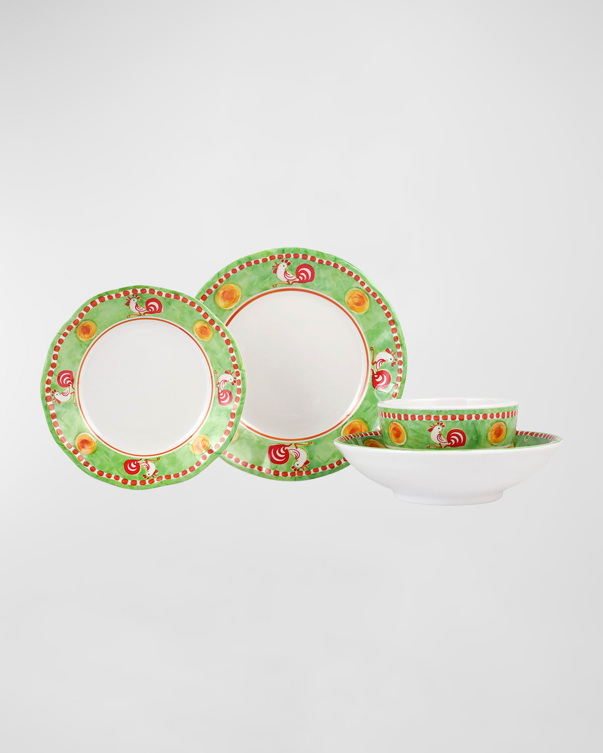 Image Vietri Melamine Campagna Gallina 4-Piece Place Setting