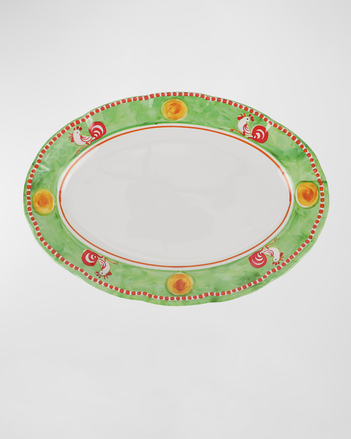 Image Vietri Melamine Campagna Gallina Oval Platter 