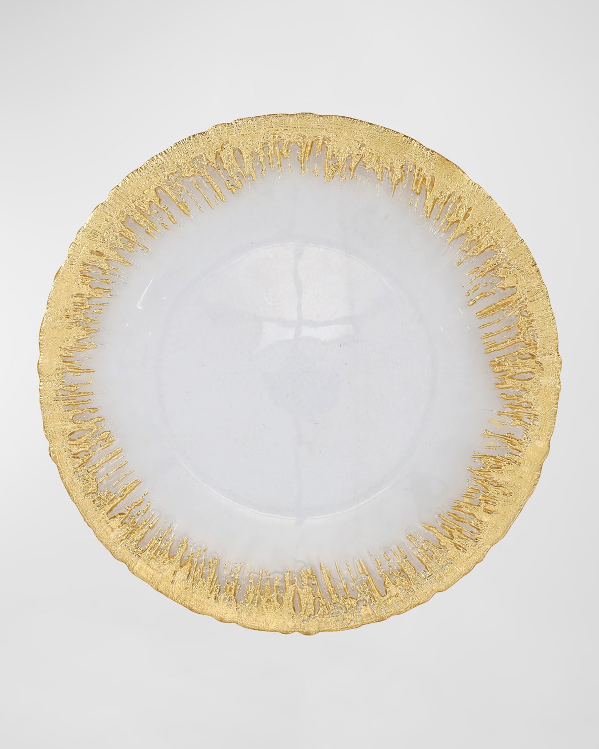 Image Vietri Rufolo Glass Metallic Brushstroke Service Plate/Charger