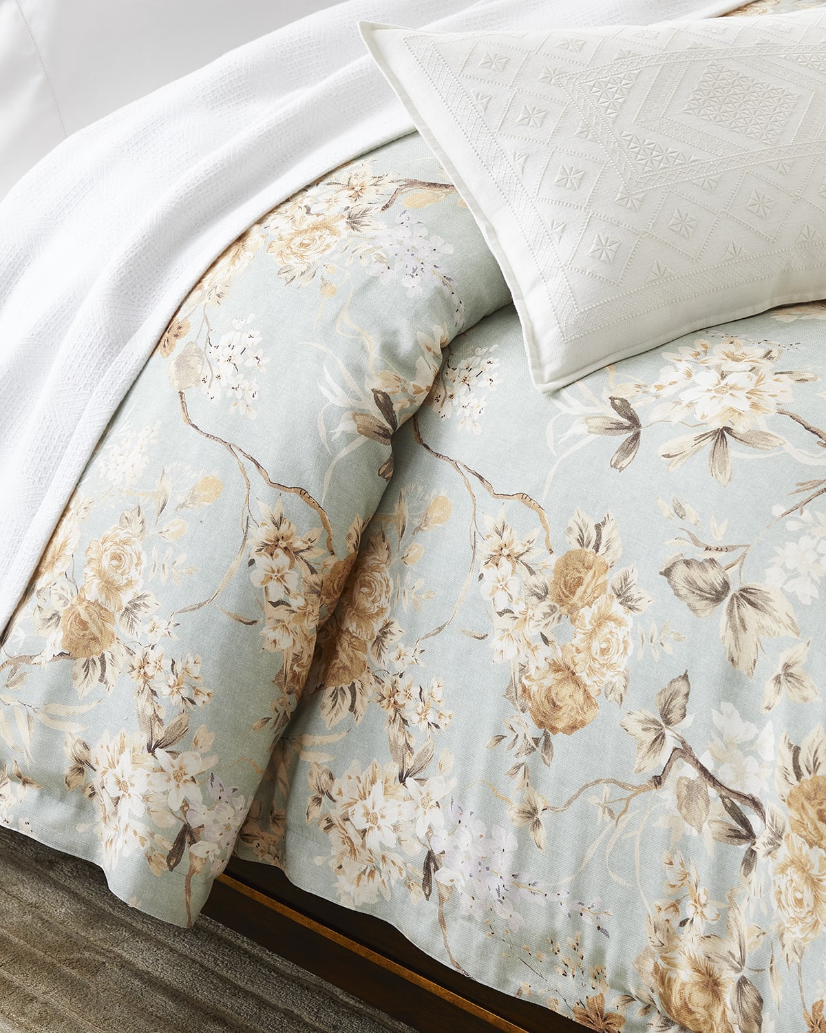 Image Ralph Lauren Home Elisabetta Sage Duvet Cover , FULL-QUEEN